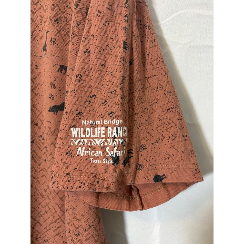 Natural Bridge Wildlife Ranch Shirt Mens XL Full Print African Safari Texas - Picture 2 of 7